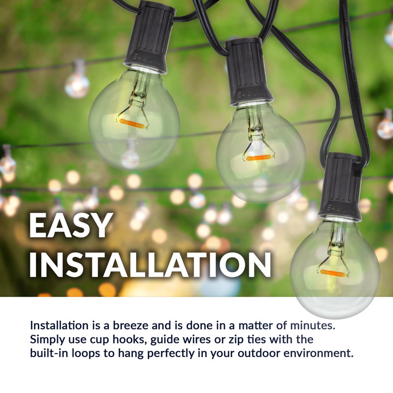 Agnon Outdoor 25 - Bulb 25'' Plug-in Globe String Light