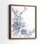 Periwinkle Patch III - reproduction encadrée de qualité supérieure - prête à être accrochée - aucun clou requis - aucun clou requis-108031566-108031573