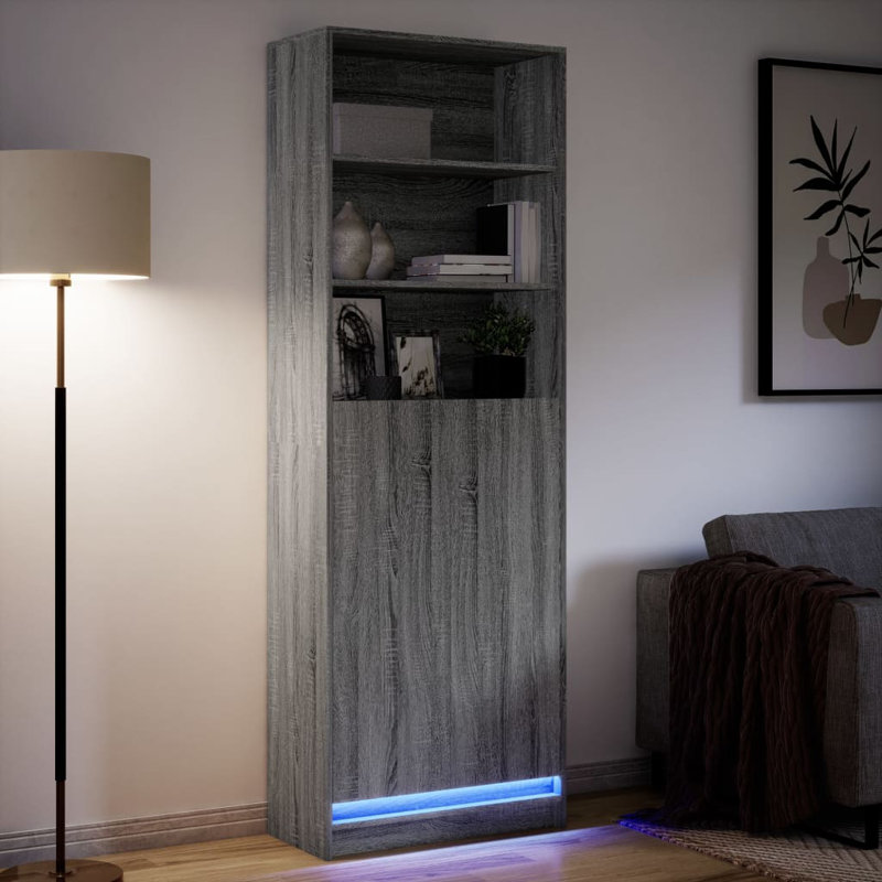 Daemian 69cm Sideboard, Grey/Sonoma