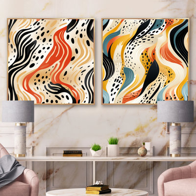 Conolyn - Abstract Collages Square Collage Set Of 2
