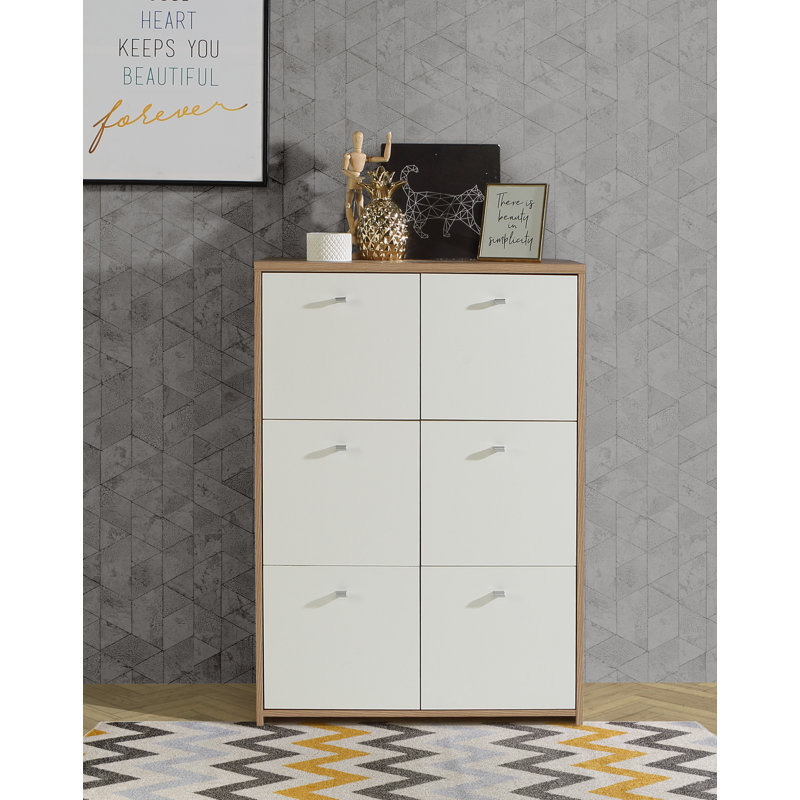 Filippone 77.2cm Sideboard, Artisan oak/White