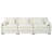 Modular Sectional Sofa Couch With Movable Ottoman