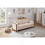 Canapé moderne 3 places rembourré de 200 cm avec pieds en bois massif pour salon et chambre-343846862-343846860