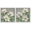 Ensemble de 2 giclées encadrées Blooming Ivory Magnolias, design par Sally Swatland