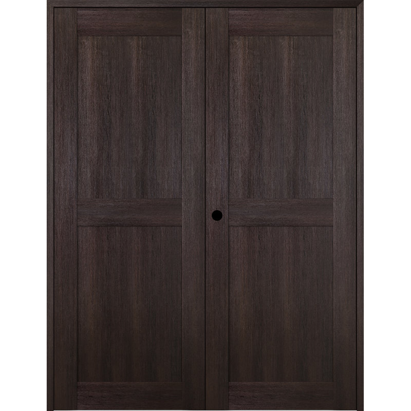Porte française Avon 07, 72 po x 80 po, À droite, Chêne