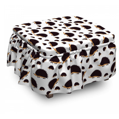 Box Cushion Ottoman Slipcover