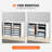 VEVOR Manufactured Wood 12 Compartment Mailroom Table Accessory-88195314