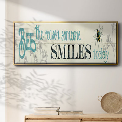 Bee The Reason- Framed Canvas