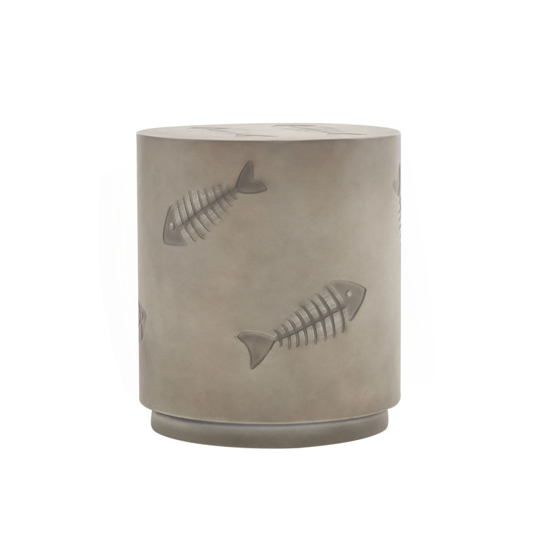 16'' MGO Side Table FISH PATTERN