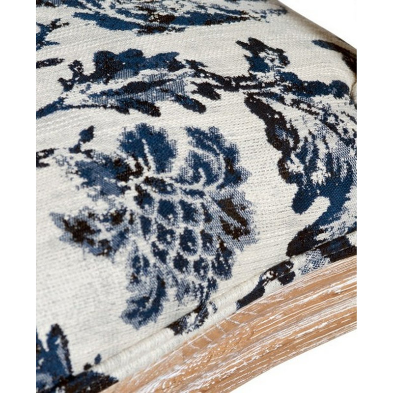 Blue Fowl & Fruit Jacquard Dining Chair