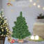 Arbre de Noël artificiel 3 pi avec base en ciment, arbre de table décoratif intérieur et extérieur