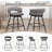 Counter Height Bar Stools Set of 2, 26 inch Modern Bar Chairs with Woven Back, 360° Swivel Bar Stools for Kitchen Island, Cafe, Pub-182438955