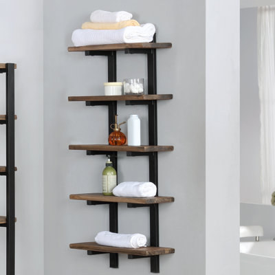 Solid Wood Bathroom Shelves