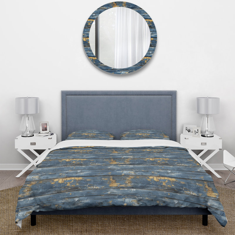 Ensemble de housse de couette Farmhouse, Housse de couette pour grand lit + 2 taies décora