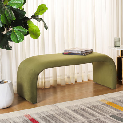 Andee Velvet Upholstered Bench