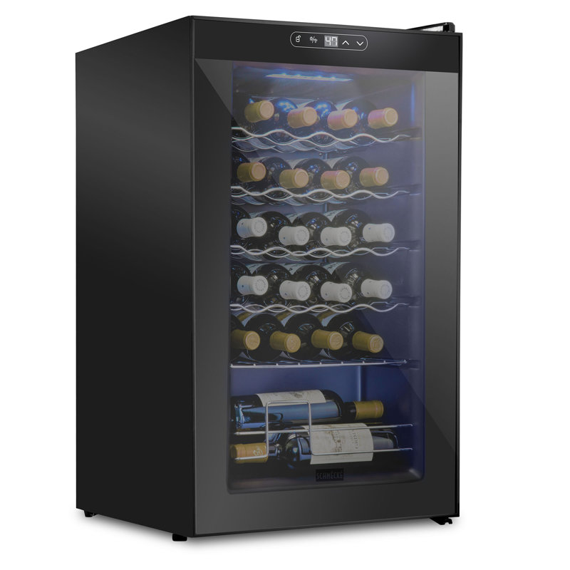Schmécké Single Zone 16.9'' Freestanding 24 Bottle Wine Refrigerator