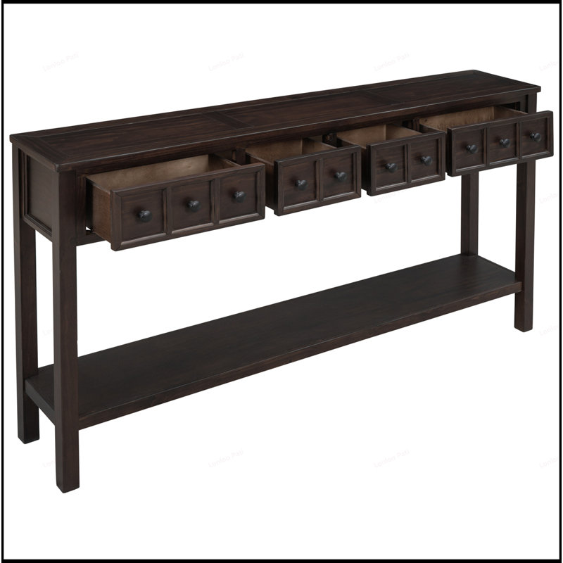 Charmante console rustique avec options de rangement polyvalentes et design élégant pour les maisons modernes