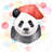 Artist panda - 32"x32" art on canvas