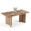 Table à manger rectangulaire en bois Alyria 70,87 po pour 8 personnes-1311340115-1311340119