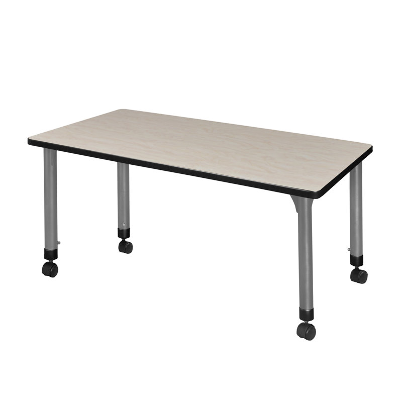 Kee Height Adjustable Training Table, Maple