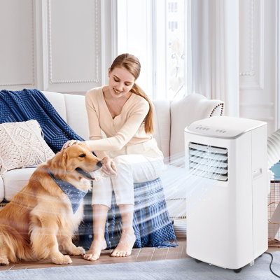 8500 BTU Ashrae Portable Air Conditioners,3 In1 Air Conditioner with Remote Control