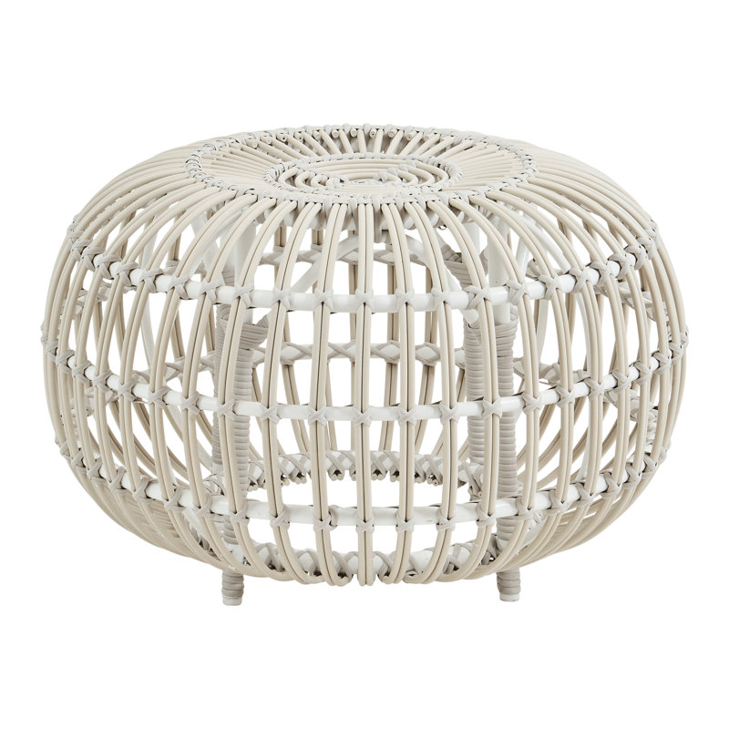 Franco Albini Large Outdoor Ottoman, Dove White