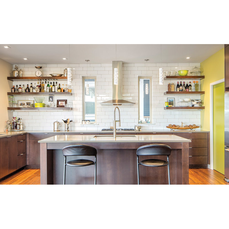 Chouinard 1-Light Cylinder Pendant, 90 CRI 3000K LED, Satin Nickel