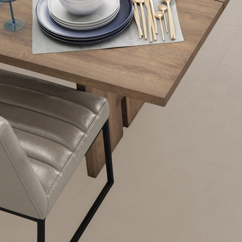 Refinery 12'' W x 24'' L Patterned Porcelain Singular Tile, Dove