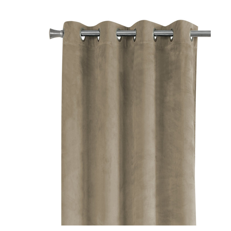 Ensemble de 2 panneaux de rideaux obscurcissants, l 54 po x L 95 po, beige avec œillets