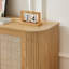 Meuble télé en forme de vague, buffet d'angle arrondi, armoire de rangement, console de télévision
