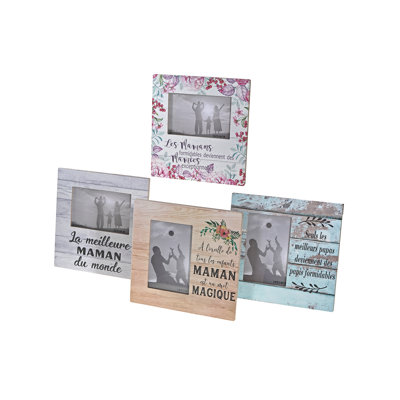 Trent Multicolor Beveled Picture Frame with Mat