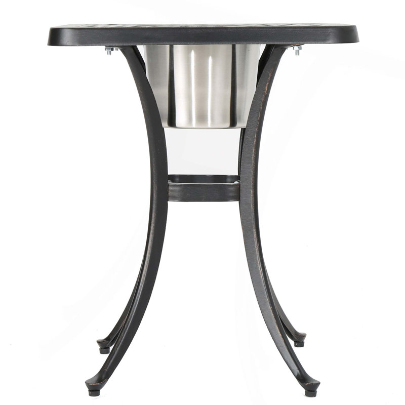 Ava Bistro  Table With Ice Bucket