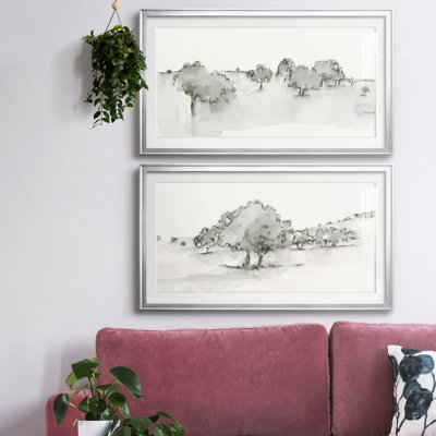 Scénique Scribble I - reproduction encadrée de qualité supérieure - prête à être accrochée