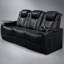 Fauteuil inclinable électrique 3 pièces de 220 cm (86,6 pouces) avec revêtement en cuir Nappa pleine fleur, position de relaxation entièrement réglable, chargement intelligent et éclairage DEL RVB dynamique-1707939467
