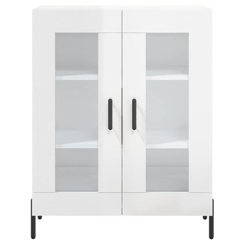 Stonefort Display Cabinet, High Gloss White