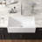 36"L x 20"W Farmhouse Apron Ceramic Kitchen Sink Rectangular Single Bowl Kitchen Sink
