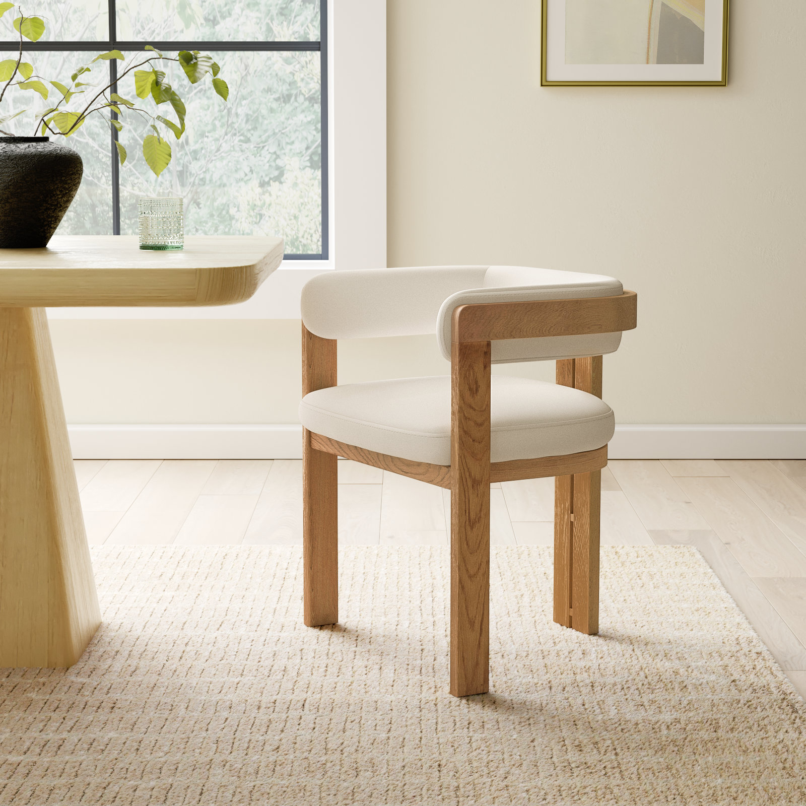 Oak Armchair, Brown