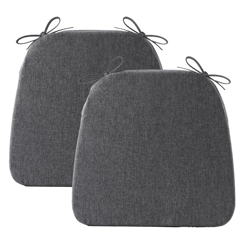 Chair Cushions for Dining Chairs with Ties, Indoor/Outdoor Kitchen Chair Pad with Non-Slip Backing, Dining Seat Cushion with Machine Washable Removable Cover, 16"x16"x2"