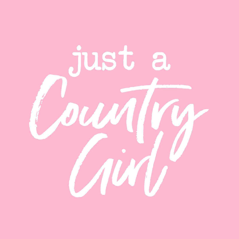 Pink Country Girl par - on, L 12 po x H 12 po