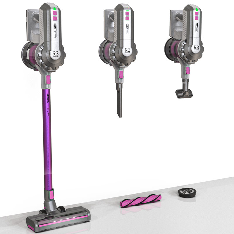Aspirateur-balai sans fil ROOMIE Tech Ricky, aspiration de 23 KPA, batterie jusqu'à 43 min avec lumières DEL