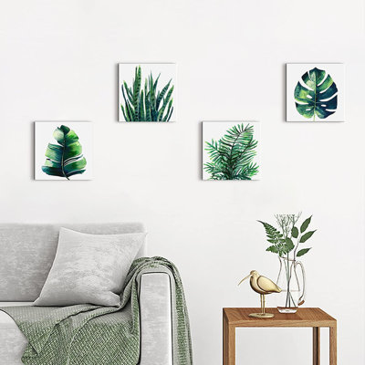 4 Piece Wrapped Canvas Wall Art