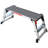 Aluminum Platform Non-Slip Folding Work Bench Drywall Stool Ladder 330Lbs Capacity