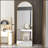 Fourth Generation Floor Mounted Full Length Mirror, Arched Aluminum Alloy Frame For Bathroom And Bedroom