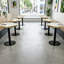Tables basses compactes et à cocktail, en acier aggloméré marbré de 23,6 po, salle à manger moderne