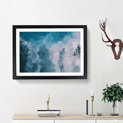 Above a Waterfall in Abstract - Picture Frame Graphic Art Print