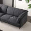 Canapé modulaire noir en polyester-1557300296