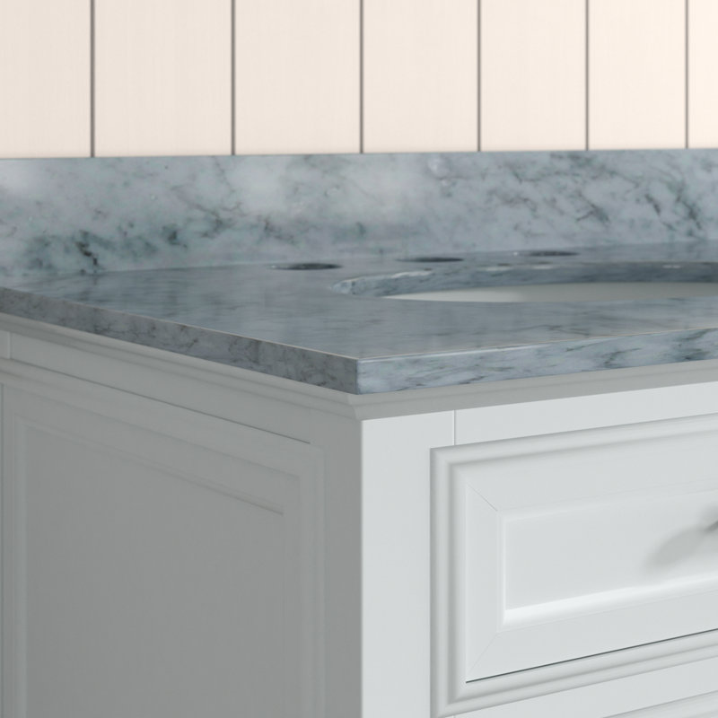 Ensemble de meuble-lavabo double 72 po Goyette, Blanc pur, 72"