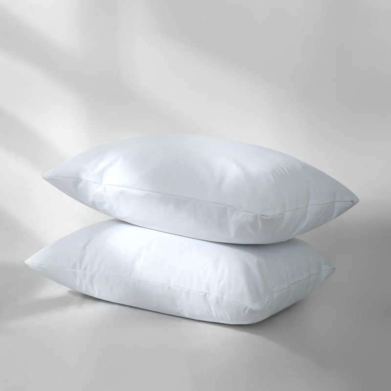 Protège-oreillers imperméables avec fermeture à glissière - ensemble de 2, microfibre respirante hypoallergénique, sans bruit | Très grand | Lavable à la machine | Qualité hôtelière