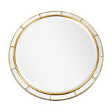 Plaza Round Beveled Wall Mirror