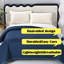 Couvre-lit de couleur unie - bleu royal - 168 x 229 cm-119688223-119688221